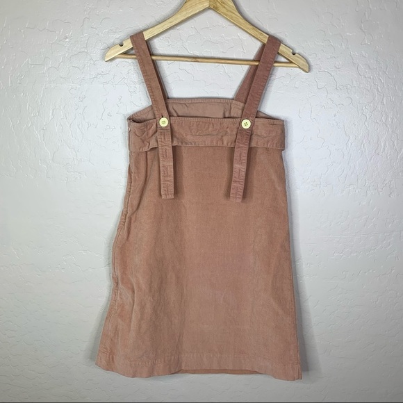 Arthur Australia Peach Corduroy Shift Mini Dress - Picture 4 of 11